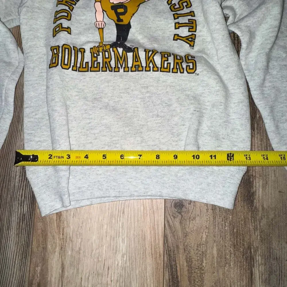 Vintage 90s Fruit of the Loom Purdue University Boilermakers crew 10/12 kids